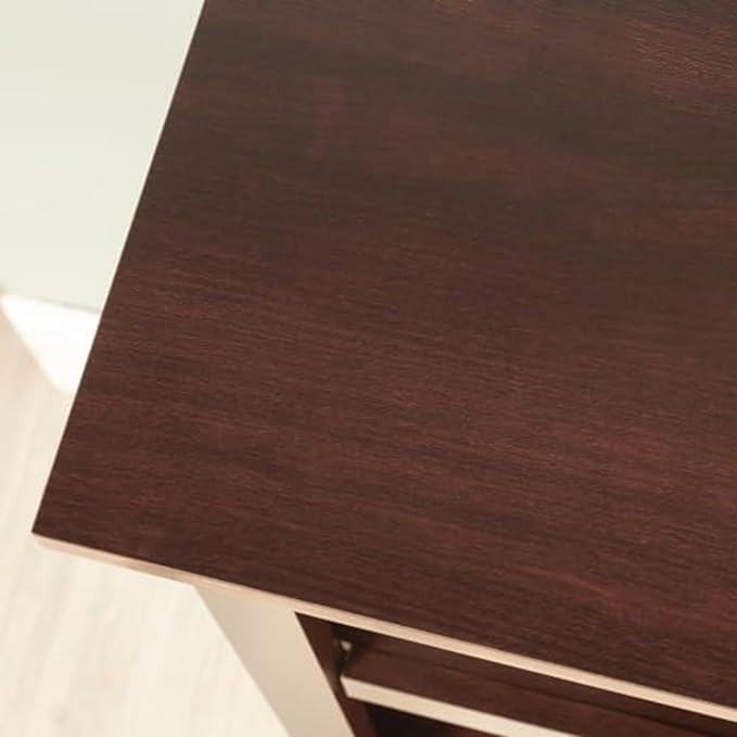 Sauder Miscellaneous Storage 3 Bookcase/Book Shelf, L: 35.28" x W: 13.23" x H: 43.78", Select Cherry finish-Ruum Studio Home