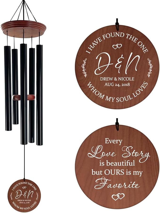 ASTARIN Personalized Wind Chimes Outdoor Deep Tone,35'' Customized Memorial WindChimes for Loss of Loved One,Melody Wind Chime Unique as Sympathy Gift,Home Décor for Garden-Ruum Studio Home