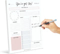Boost Productivity with Undated Daily Planner - 50 Tear-Off Sheets - Goal Setting, Tasks & Notes - Organization & To-Do List (8.5 x 11)-Ruum Studio Home