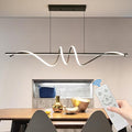 Modern Ceiling Chandelier Light, Anti Flicker Pendant Lamp with Remote Control Dimmable 3 Color Mode & Brightness (Warm Cool Neutral Light) for Kitchen Bar-Ruum Studio Home