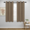 Easy-Going Blackout Curtains for Bedroom, Solid Thermal Insulated Grommet and Noise Reduction Window Drapes, Room Darkening Curtains for Living Room, 2 Panels (42x54 in, Camel)-Ruum Studio Home