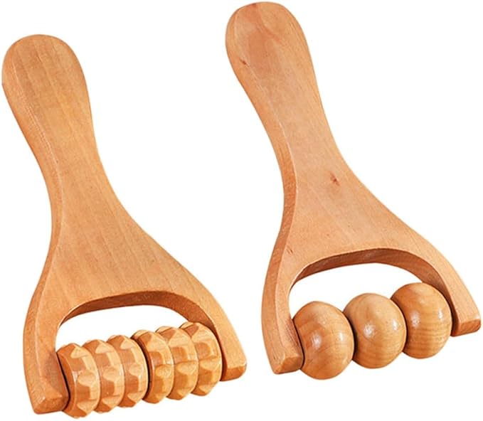 Wooden Foot Massager Tool with Roller - Ultimate Foot Roller Massage Device for Pain Relief, Natural Wood Massage Tools for Relaxation-Ruum Studio Home