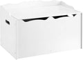Amazon Basics Kids Toy Box, Wooden Organizer Storage Chest,White, 30" x 18" x 19"-Ruum Studio Home