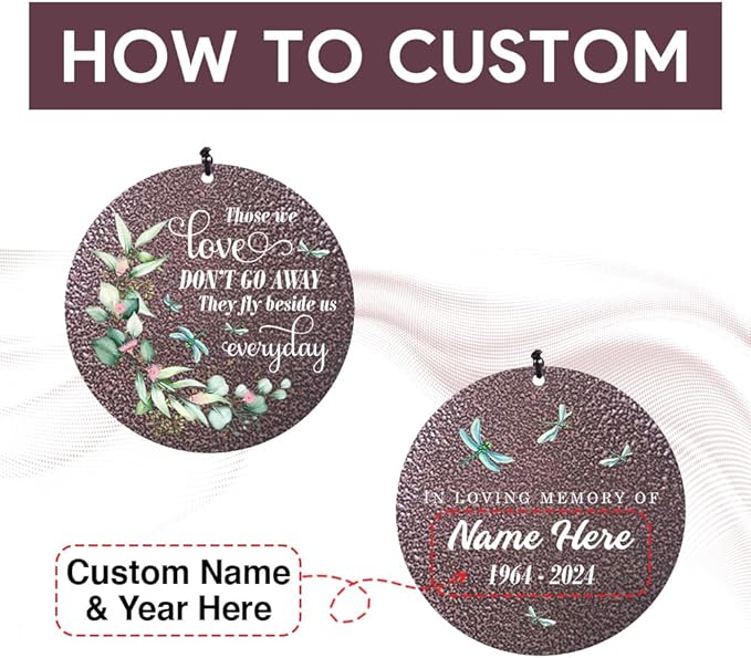 Sympathy Wind Chimes, Personalized Wind Chime for Loss of Loved Ones, Memorial Gifts Wind Chimes, Metal Sympathy Bereavement Condolences Gifts for Funeral (36inch)-Ruum Studio Home