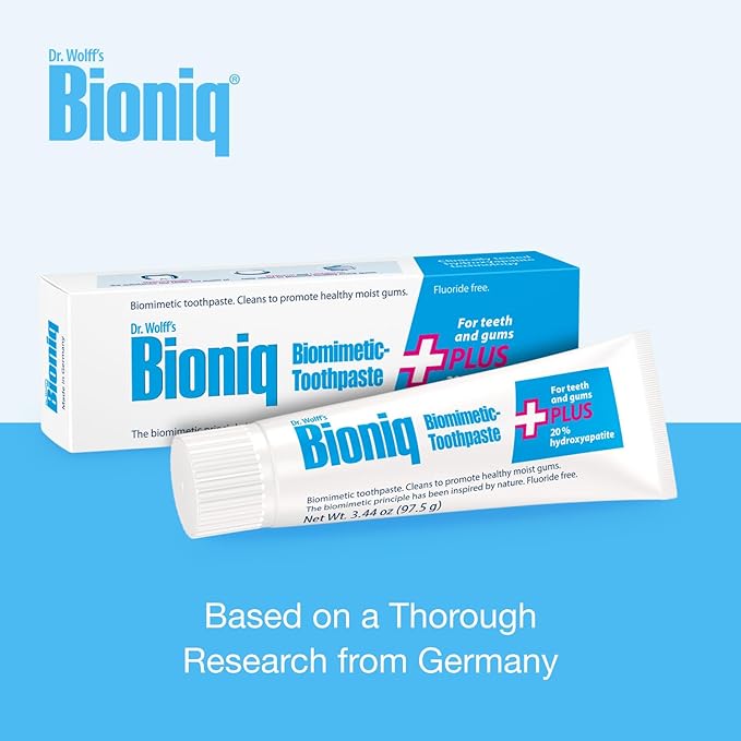 Bioniq Plus Biomimetic Toothpaste with 20 Percent Hydroxyapatite for Teeth and Gums I Clinically Tested I 3.44 oz (Pack of 3)-Ruum Studio Home