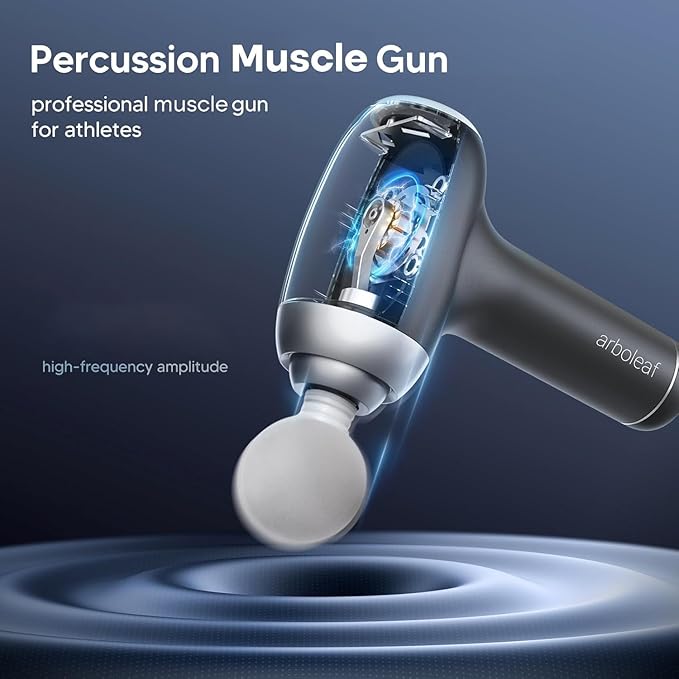 arboleaf Massage Gun Deep Tissue - Althletic Percussion Muscle Back Massager for Pain Relief Powerful Electric Massage Gun with Case, Portable, Handheld-Ruum Studio Home