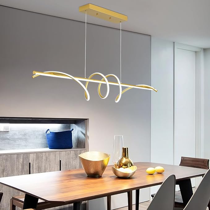 Modern Chandelier, Dimmable LED Pendant Light, Ring Chandelier for Living Room, Dining Room, Kitchen, Bedroom-Ruum Studio Home