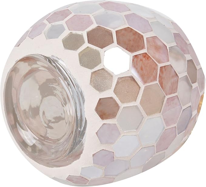 Votive Candle Holder Tea Lights - Glass Candle Holders, Mosaic Tealight Candle Holder, Candle Jar Cup for Wedding Centerpiece Party Table Decorations, Valentines Day Decor-Ruum Studio Home