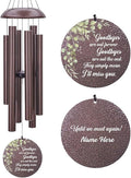 Personalized Memorial Wind Chimes, Customized Wind Chime Outdoor, Custom Wind Chimes in Loving Memory, Sympathy Gift After The Loss of Mom Dad, or Loved One-Ruum Studio Home