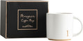 COLLECTIVE HOME - Monogram Ceramic Mugs, 15 oz Golden Initial Coffee Cups, Elegant Alphabet Tea Mugs, Elegant Personalized Mug with Gift Box, Luxurious Cups for Office and Home (l)-Ruum Studio Home