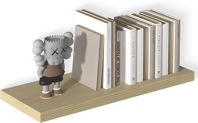 12 Inch Deep Floating Shelves for Wall 1 Pack Floating Shelves Large Storage Space Wall Mount Shelf for Living Room Kitchen Bathroom 30" W x 12" D x 1.2" H Oak-Ruum Studio Home