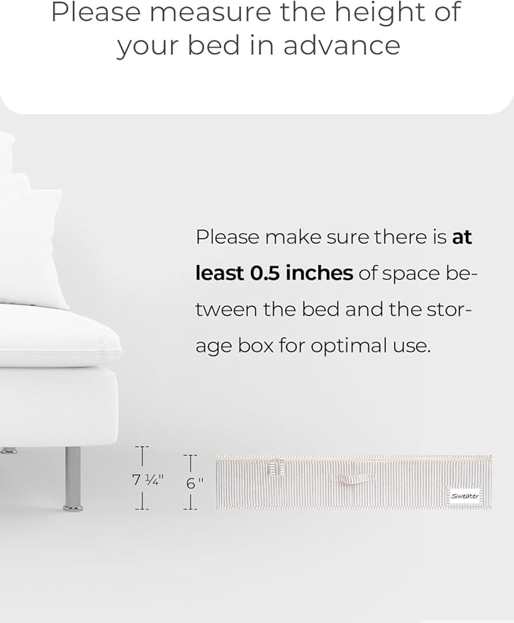 StorageWorks Large Under Bed Storage Containers with Handles and Label Holder, 2 Pack Ultra-thick Fabric Underbed Bins, Closet Organizer for Clothes, Blankets, Sweater-Ruum Studio Home