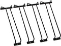 14-Inch Black Wine Glass Rack, Under Cabinet Wine Glass Holder Stainless Steel Stemware Rack - Hanging Stemware Holder for Cabinet Kitchen Bar, Set of 4-Ruum Studio Home