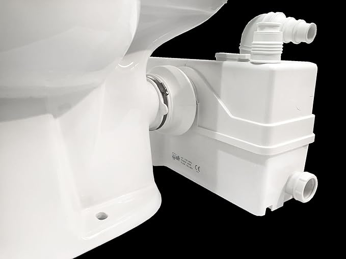 800W/1+HP American Elongated Macerating Toilet Kit with Macerator Pump for Basement Toilet System, 3 - Piece Kit by Lift Assure-Ruum Studio Home