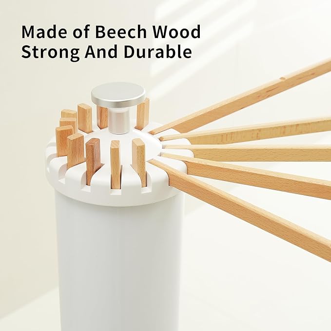 Clothes Drying Rack Tripod,Laundry Hanger Dryer Rack,Portable Drying Rack,Outdoor Clothes Rack-Drying Rack Clothing Laundry Bedroom Household Wooden-16rods-Ruum Studio Home