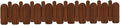 Wall Mounted Piano Key Hanger | Flip Style Hook | Entrance Wall Art Hook, Made of Oak Wood (3 Times Painted, 4 Times Polished) (Arc Walnut, 10Hooks)-Ruum Studio Home