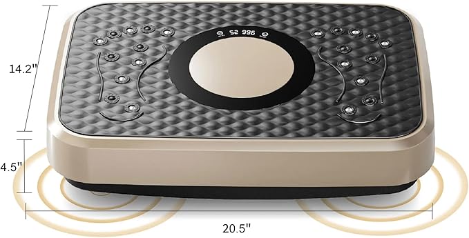 Vibration Plate Fitness Platform Whole Body Exercise Machine with 120 Speed Levels, Lymphatic Drainage, Fat Burning, and Weight Loss, Perfect for Women, Men, and Home Gym Exercise-Ruum Studio Home