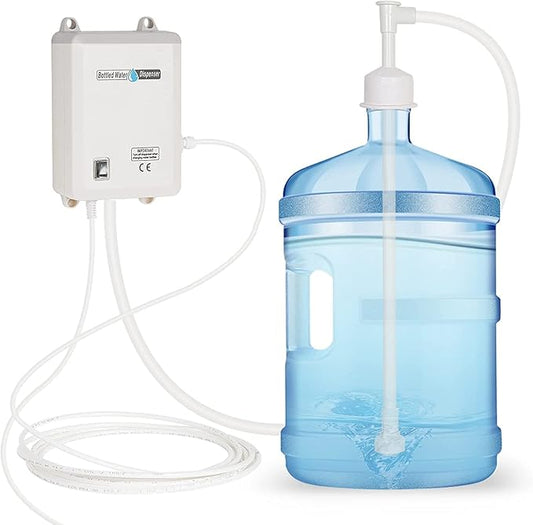 Bottle Water Dispenser Pump System Self-Priming 110V AC US Plug Drinking Water Pump Single Tube Food Grade Suitable for Coffee/Tea Maker, Water Dispenser, Refrigerator, Ice Maker-Ruum Studio Home