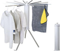 Clothes Drying Rack Tripod, Portable & Foldable Laundry Hanger Dryer - Aluminum, 12 Rods-Ruum Studio Home