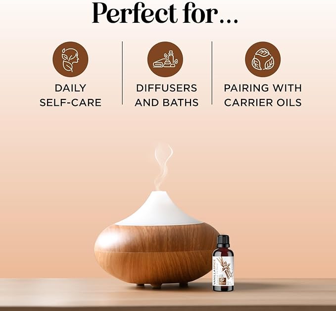 Vanilla Essential Oil Blend for Diffusers - Vanilla Spice Aromatherapy Essential Oil for Diffusers Baths Candles Soaps & DIYs Made with 100% Pure Oils Nutmeg Cinnamon Cardamom & Clove-Ruum Studio Home