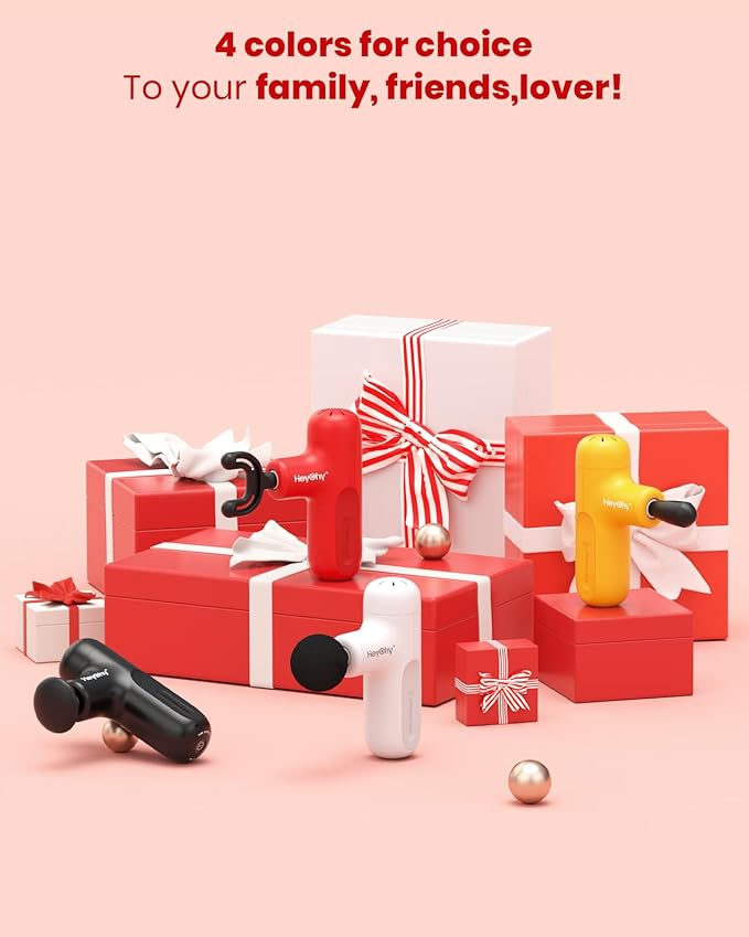 Super Mini Massage Gun, Deep Tissue Massager, Compact Travel Massage Gun, Full Body Recovery and Relief for Outdoors, USB Charging,5 Speeds, 2025 Gifts for Man&Women-Ruum Studio Home