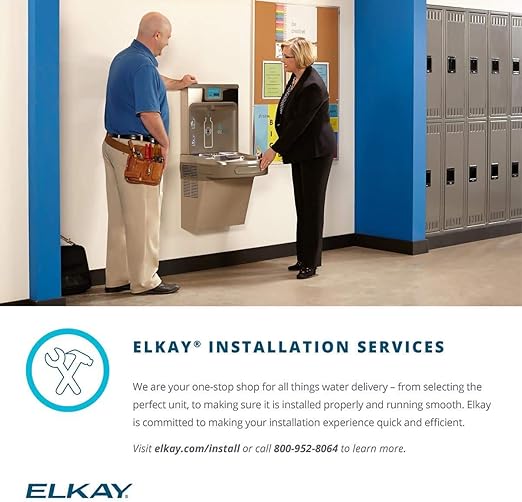 Elkay EZS8L ELKAY COMMERCIAL Wall Mount Cooler ADA Light Gray Granite-Ruum Studio Home