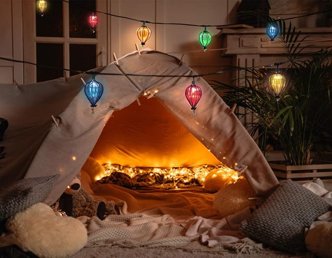 11FT Multicolor String Lights with 10 Bulbs, UL Listed Connectable Waterproof Decorative LED Lights Hanging for Backyard Patio, Indoor/Outdoor for Christmas Wedding Party Festival Lighting-Ruum Studio Home