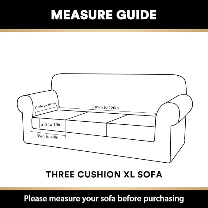 PrinceDeco Velvet Couch Cushion Covers 3 Pieces Velvet Separate Couch Cover Stretch Sofa Slipcover Washable Furniture Protector for Sectional Sofa Each Width Up to 40", Brown-Ruum Studio Home