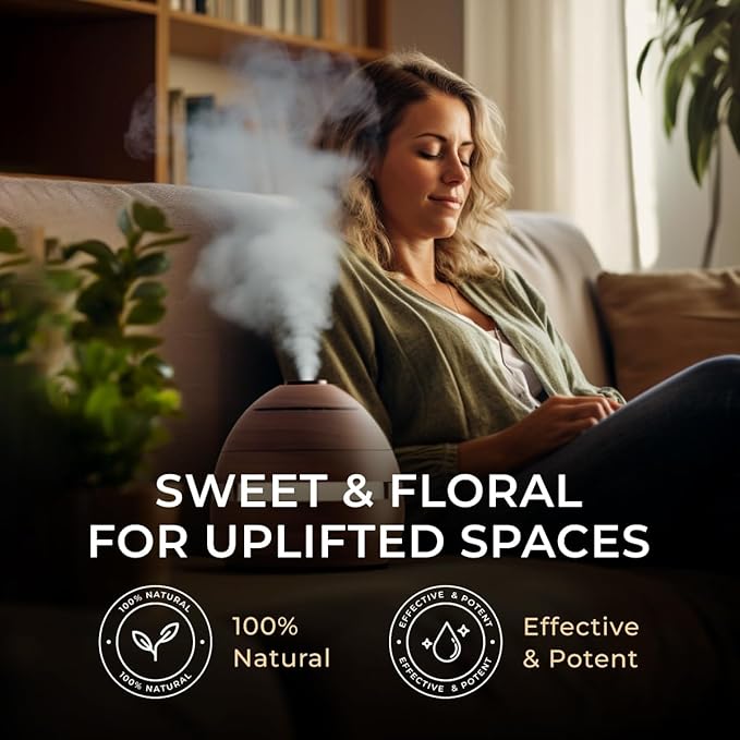Gya Labs Roman Chamomile Essential Oil for Diffuser - 0.34 Fl Oz - 100% Pure Natural Roman Chamomile Oil for Skin, Hair, Face, Aromatherapy & Candle Making Scent-Ruum Studio Home