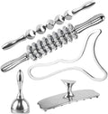 ONUEMP 5-in-1 Stainless Steel Therapy Massage Tools, Gua Sha Scraping Fascia Massage, Maderoterapia Kit Colombiana for Lymphatic Drainage, Cellulite Remover, Ice Body Sculpting-Ruum Studio Home