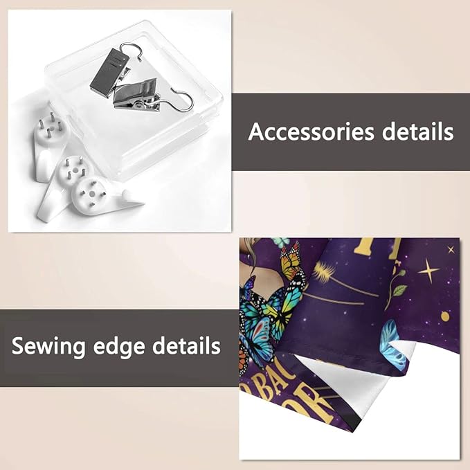 Inspirational Quote Tapestry,They Whispered to Her You Cannot Withstand The Storm Positive Motivational Uplifting Encouragement Gifts Wall Decor for Bedroom,Inspirational Gift for Women Teens Girls-Ruum Studio Home