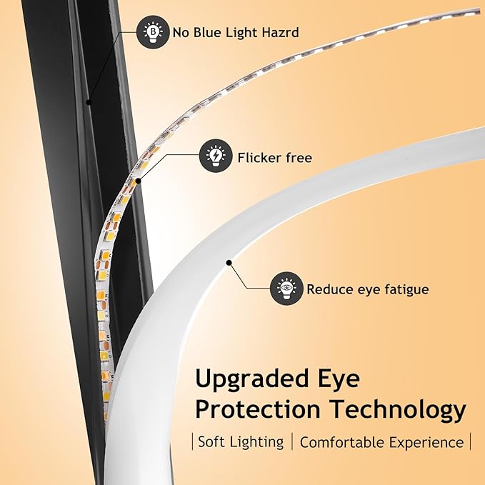 NUÜR Spiral Floor Lamp, 59" Tall Black LED Modern Standing Floor Lamp with Remote Control, Arched Bright Floor Lamps for Living Room Bedroom Office Home (Spiral Floor Lamp)-Ruum Studio Home