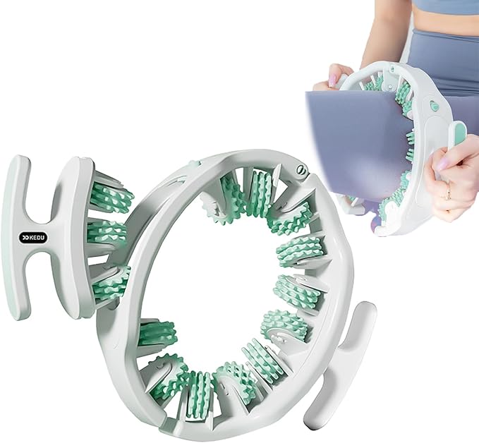 Cellulite Roller for Legs and Arms 2025 New, with Two Removable Handle Design, 360° Anti-Celluliteleg Roller Cellulite Fascia Massage Roller, Deep Tissue Massage Tool for Fat Deposits Reduction Green-Ruum Studio Home