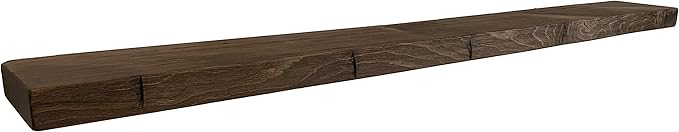joelsantiques Floating Shelf, Wood Wall Shelf, Natural Wooden Home Decor for Bathroom Kitchen Bedroom, Hanging Mounted Invisible Bracket (Medium Brown, 7" Deep x 60" Wide)-Ruum Studio Home