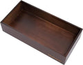 Bamboo Drawer Organizer - Kitchen Utensil Organizer Silverware Tray Cutlery Holder，Office Desk Supplies and Accessories,12 * 5.9 * 2.6,Nut-brown-Ruum Studio Home