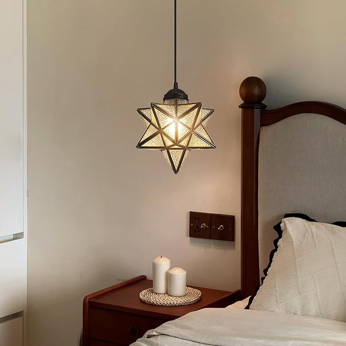 Modern Glass Pendant Lights Dining Room Chandeliers Lighting for Kitchen Island Light Fixture Hanging Light with Warm Light Bulb-Ruum Studio Home