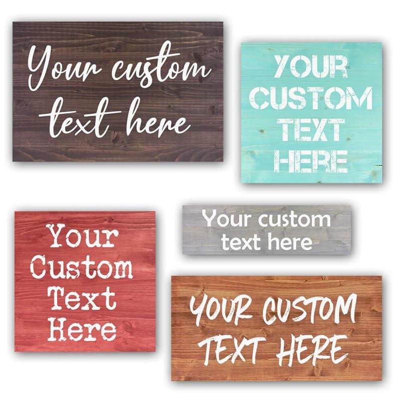 Custom Wood Signs Personalized | Farmhouse Decor | Personalized Signs | Personalized Rustic Wood Signs | Father's Day Gift | Custom Sign | Ready to Hang! (5.5x12 Inches)-Ruum Studio Home