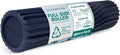 Oceanfoam Tidal Roller - Dark Navy - Muscle Massage Foam Roller for Back Pain & Stretching - Firm and Ergonomic Wide Wave Textured - Yoga, Athletics, & Wellness - Full Size, 20" x 5"-Ruum Studio Home
