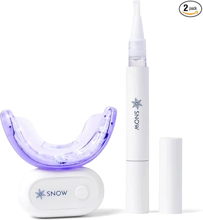 Snow Teeth Whitening Kit - Snow Teeth Whitening Serum and LED Mouthpiece Whitener, Formulated with Hydroxyapatite, Good for 2 Months - Wireless Kit with 1 Wand-Ruum Studio Home