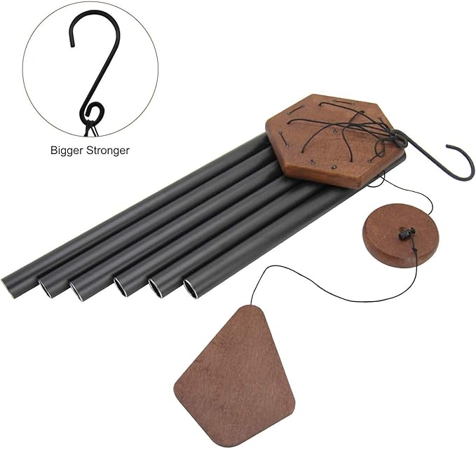 Wind Chimes Outdoor,36 Inch Memorial Wind Chimes Outdoor Large Deep Tone with 6 Heavy Metal Tubes Tuned.Wind Chimes for Loss Loved One, Memorial Gift.Garden Decor-Ruum Studio Home