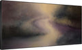 SIGNWIN 24"x46" Extra Large Framed Wall Art Golden Light River Path Dreamy Impressionist Landscape Illustration for Home Living Room Bedroom Decor (Frame Assembly Required)-Ruum Studio Home