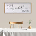 Home Sweet Home Sign Wall Decor 40"x15" Above Bed Living Room Large Wooden Framed Family Plaques Art (Wood)-Ruum Studio Home
