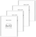 HAUS AND HUES Picture Frame Set of 4, White Picture Frames White Frames Picture Frames for Wall (White Aluminum Frames), 8x10 in-Ruum Studio Home