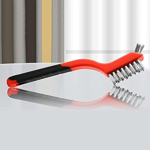 Wire Scratch Brush Set Soft Grip for Rust, Dirt & Paint Scrubbing with Deep Cleaning (18, 18PCS - Stainless Steel Wire)-Ruum Studio Home