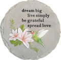Spoontiques - Hummingbird Stepping Stone - Decorative Garden Stone for Yard, Patio, Garden or Walkway - Outdoor or Indoor Home Decor-Ruum Studio Home