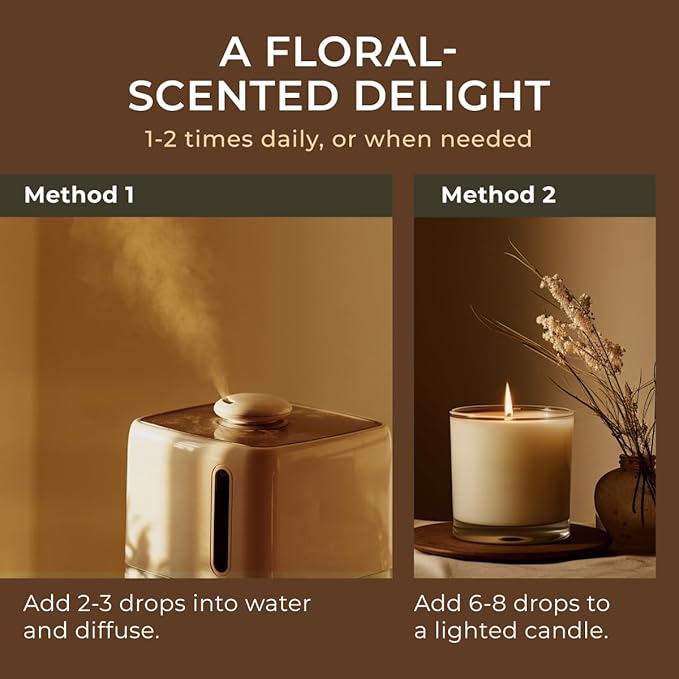 Gya Labs Jasmine Essential Oil for Diffuser - Huge 4 Fl Oz - 100% Pure Natural Jasmine Oil for Diffuser, Skin, Hair, Massages, Aromatherapy & Candle Making Scent-Ruum Studio Home