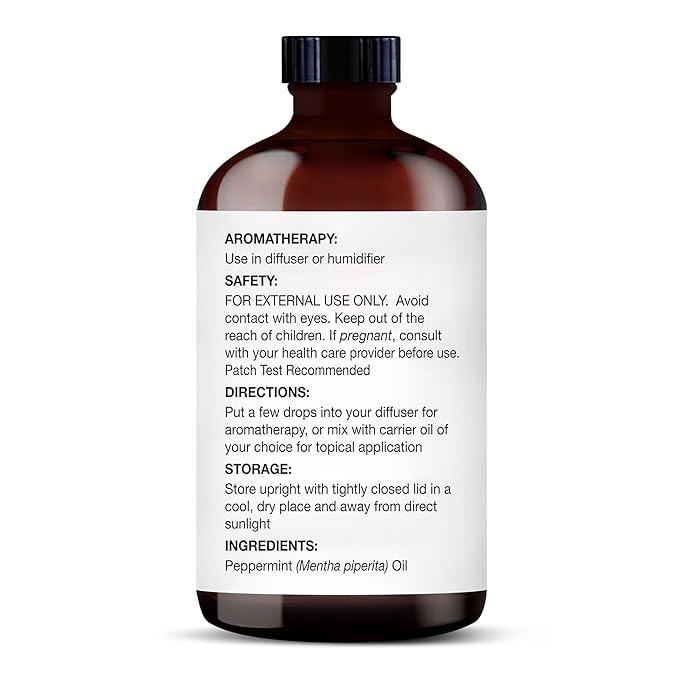 Majestic Pure Peppermint Essential Oil with Glass Dropper - Huge 4 Fl Oz - 100% Pure and Natural Peppermint Oil - Premium Grade Essential Oils for Diffuser, Aromatherapy, Soap and Candle Making-Ruum Studio Home