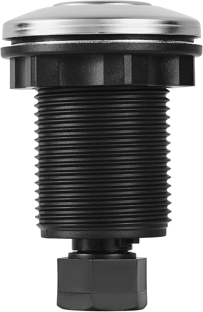 VEVOR Garbage Disposal Air Switch Kit, 2.5" Sink Top Air Switch for Food Waste Disposal, Polished Stainless Steel ON/OFF Air Push Button for Waste Disposer - Suitable for Stainless Steel Countertops-Ruum Studio Home