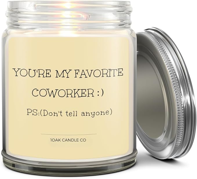 1OAK Vanilla Coworker Candle - Office Gifts for Coworkers - Funny & Farewell Gifts for Women, Men & Colleagues-Ruum Studio Home