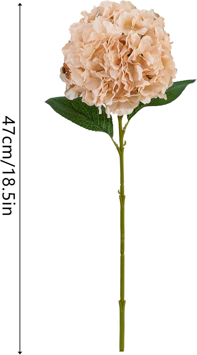 8pcs Fake Flowers Silk Hydrangea Artificial Flowers Bouquets Faux Hydrangea Stems for Home Table Centerpieces Wedding Party Decoration-Ruum Studio Home